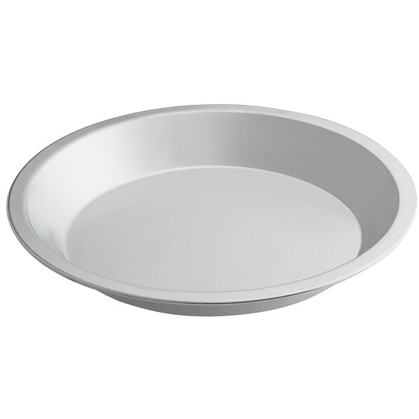 Choice 9" x 1 1/4" Aluminum Serving Platter – item 407SRVPLTR9