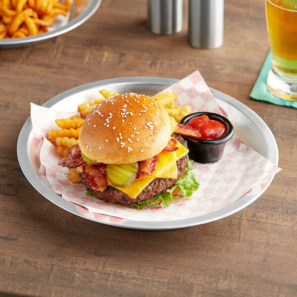 Choice 10" x 1 1/4" Aluminum Serving Platter – item 407SRVPLTR10 image 2