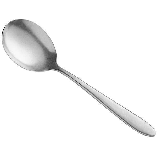Acopa Pangea 6 3/4" Distressed X-Heavy Bouillon Spoon – item 267880802