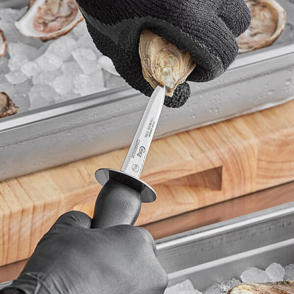 Choice 3" Oyster Knife w/ Guard & Black Hourglass Handle – item 220KBOYS3G image 2