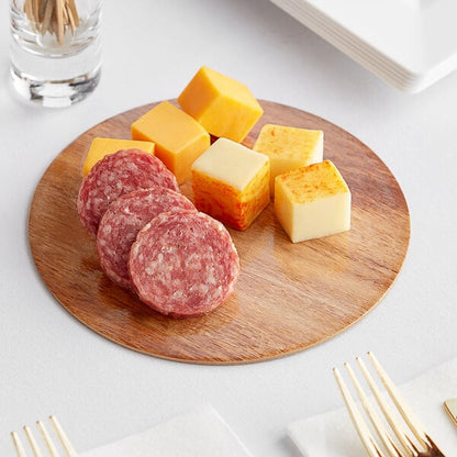 85CaseEnjay 6" Round Marble / Wood Laminated Serving Board – item 1296RPWM