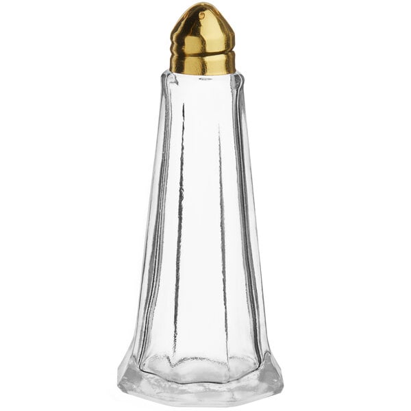 Choice 1 oz. Eiffel Tower Salt & Pepper Shaker w/ Gold Top – item 176GLEFGDSP