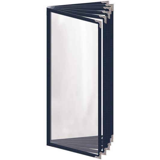 H. Menu Cover w/ Silver Decorative Corners and Gloss Finish – item 759T127BG41