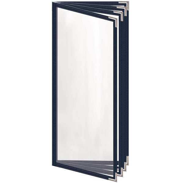H. Menu Cover w/ Silver Smooth Corners and Gloss Finish – item 759TDD7DG41