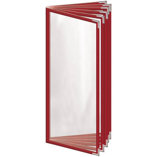 H. Menu Cover w/ Silver Smooth Corners and Gloss Finish – item 759T123DG41