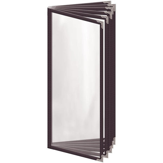 H. Menu Cover w/ Silver Decorative Corners and Gloss Finish – item 759T125BG41