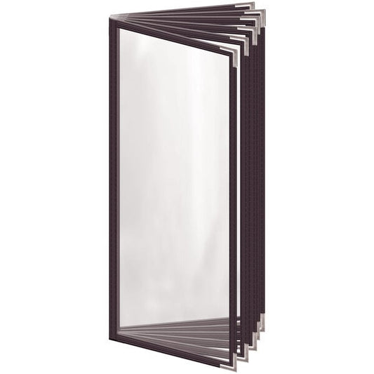 H. Menu Cover w/ Silver Smooth Corners and Gloss Finish – item 759T125DG41