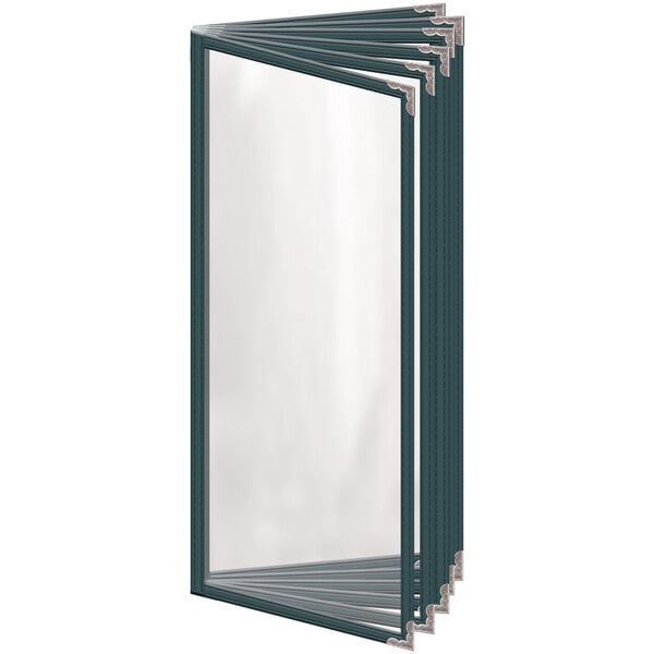 H. Menu Cover w/ Silver Decorative Corners and Gloss Finish – item 759T126BG41