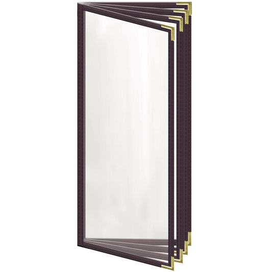 H. Menu Cover w/ Gold Smooth Corners and Gloss Finish – item 759TDD5CG41