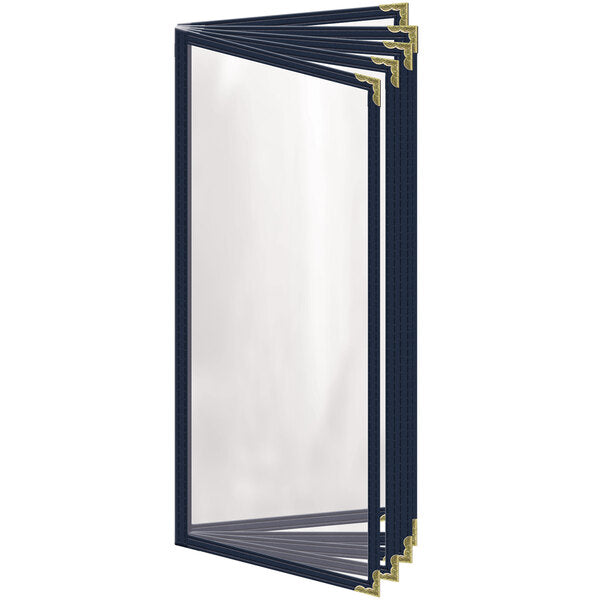H. Menu Cover w/ Gold Decorative Corners and Gloss Finish – item 759TEN7AG41