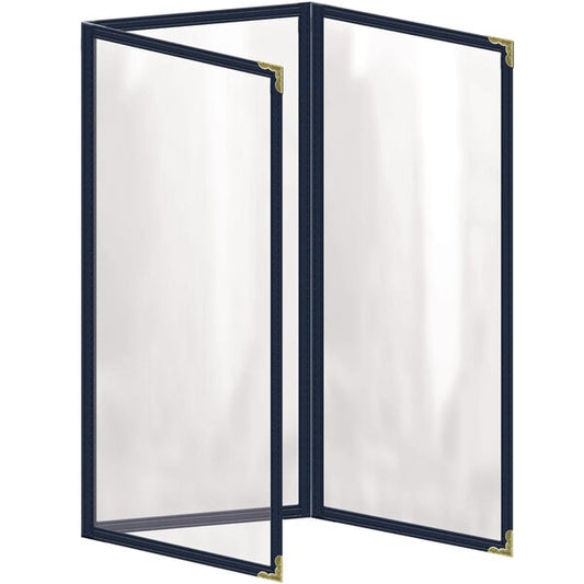 H. Menu Cover w/ Gold Decorative Corners and Gloss Finish – item 759TET7AG41