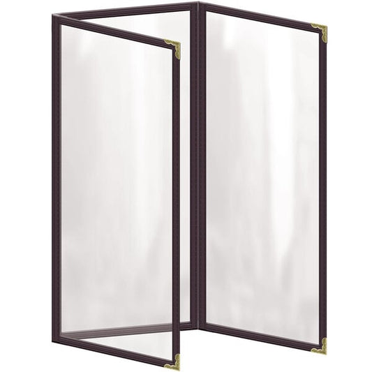 H. Menu Cover w/ Gold Decorative Corners and Gloss Finish – item 759TET5AG41