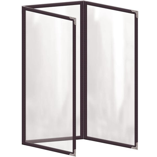 H. Menu Cover w/ Silver Decorative Corners and Gloss Finish – item 759TET5BG41