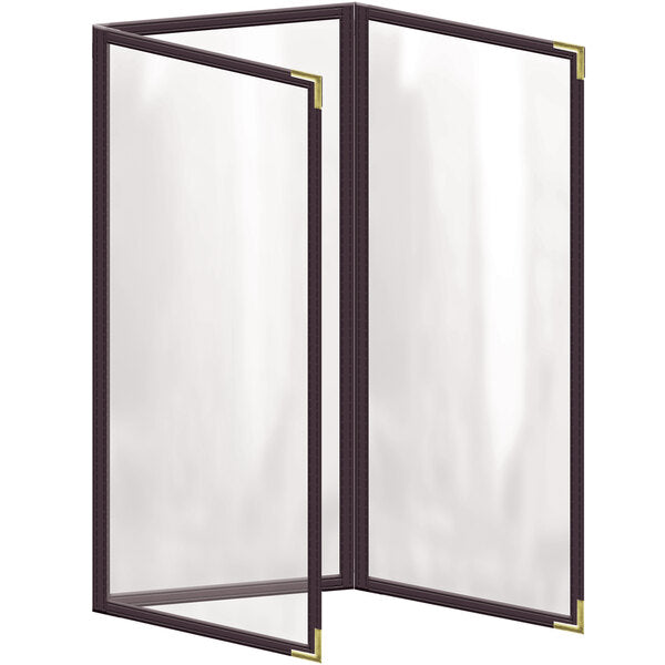 H. Menu Cover w/ Gold Smooth Corners and Gloss Finish – item 759TET5CG41
