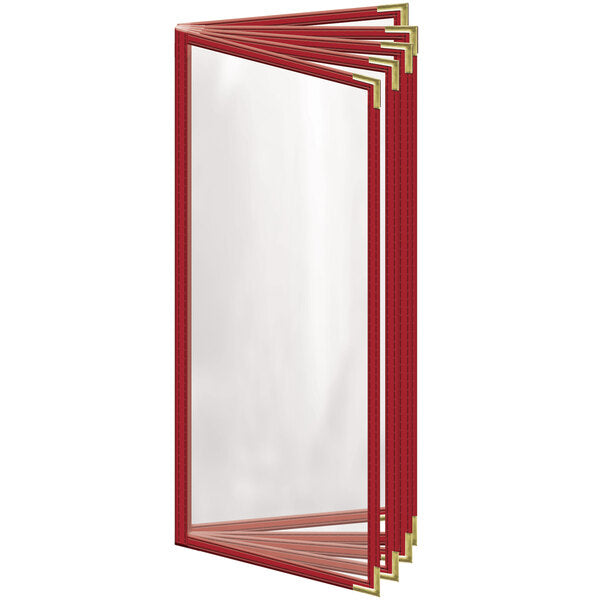 H. Menu Cover w/ Gold Smooth Corners and Gloss Finish – item 759TEN3CG41