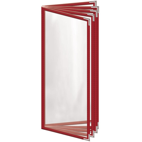 H. Menu Cover w/ Silver Smooth Corners and Gloss Finish – item 759TEN3DG41