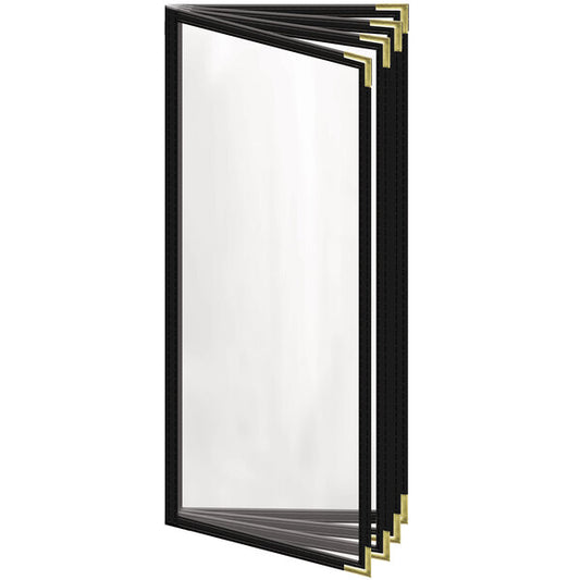 H. Menu Cover w/ Gold Smooth Corners and Gloss Finish – item 759TDD4CG41