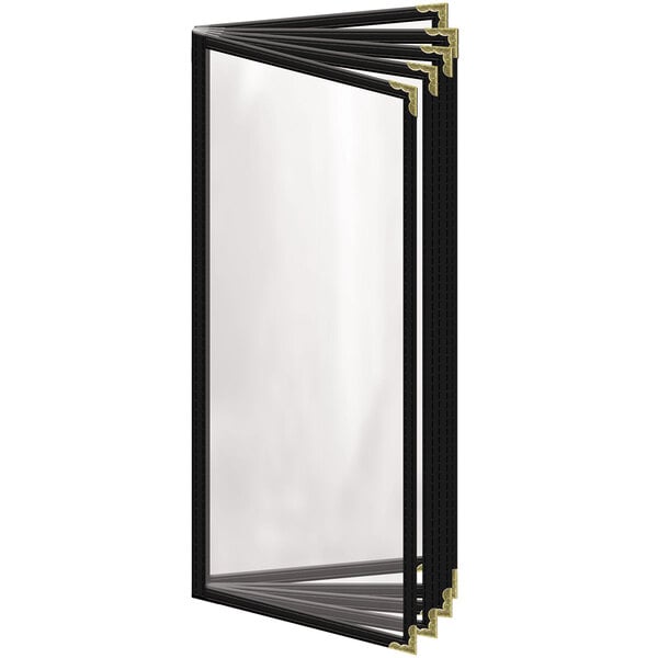 H. Menu Cover w/ Gold Decorative Corners and Gloss Finish – item 759TEN4AG41