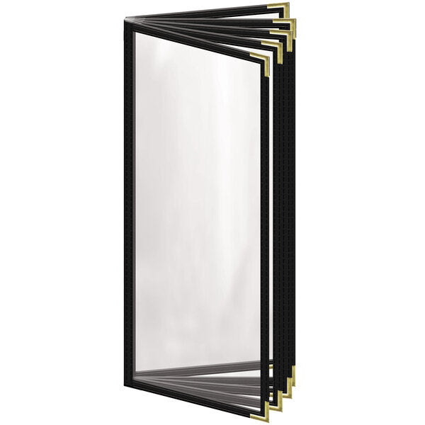 H. Menu Cover w/ Gold Smooth Corners and Gloss Finish – item 759TEN4CG41
