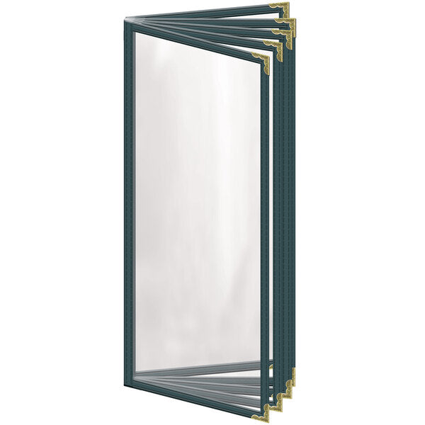 H. Menu Cover w/ Gold Decorative Corners and Gloss Finish – item 759TEN6AG41