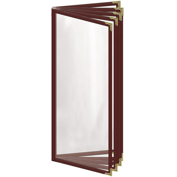 H. Menu Cover w/ Decorative Corners and Gloss Finish – item 759TEN8AG41