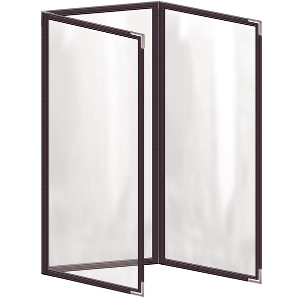 H. Menu Cover w/ Silver Smooth Corners and Gloss Finish – item 759TET5DG41