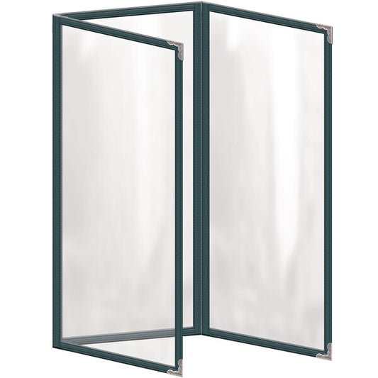 H. Menu Cover w/ Silver Decorative Corners and Gloss Finish – item 759TET6BG41