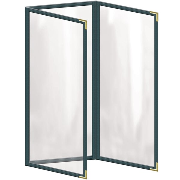 H. Menu Cover w/ Gold Smooth Corners and Gloss Finish – item 759TET6CG41