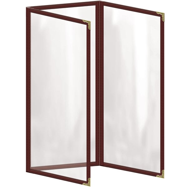 H. Menu Cover w/ Decorative Corners and Gloss Finish – item 759TET8AG41
