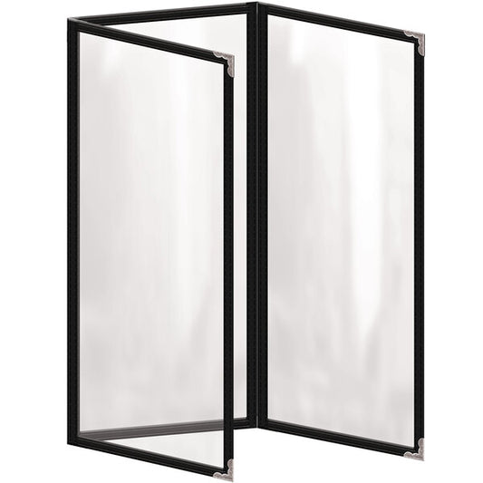 H. Menu Cover w/ Silver Decorative Corners and Gloss Finish – item 759TET4BG41