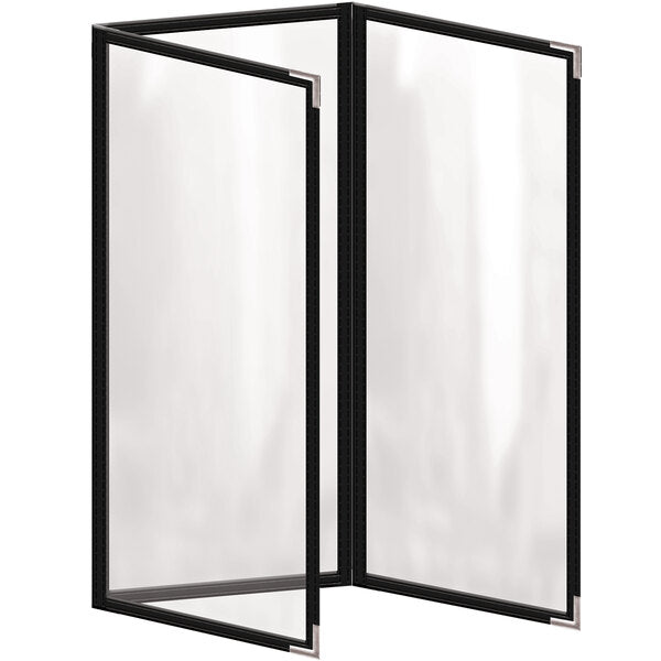 H. Menu Cover w/ Silver Smooth Corners and Gloss Finish – item 759TET4DG41