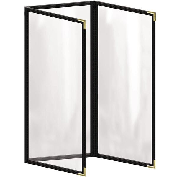 H. Menu Cover w/ Gold Smooth Corners and Gloss Finish – item 759TET4CG41