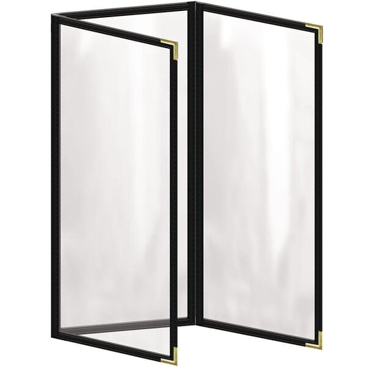 H. Menu Cover w/ Gold Smooth Corners and Gloss Finish – item 759TET4CG41