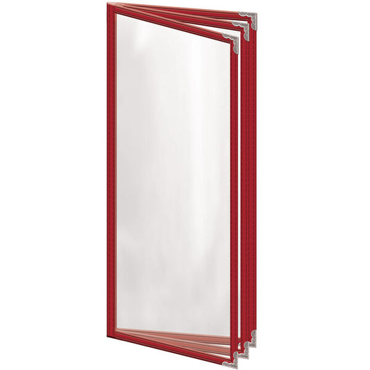 H. Menu Cover w/ Silver Decorative Corners and Gloss Finish – item 759TTB3BG41