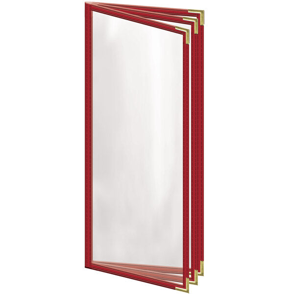 H. Menu Cover w/ Gold Smooth Corners and Gloss Finish – item 759TTB3CG41