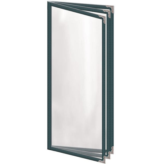 H. Menu Cover w/ Silver Decorative Corners and Gloss Finish – item 759TTB6BG41