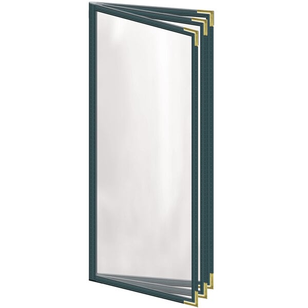 H. Menu Cover w/ Gold Smooth Corners and Gloss Finish – item 759TTB6CG41