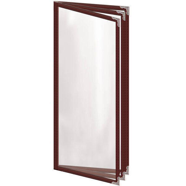 H. Menu Cover w/ Decorative Corners and Gloss Finish – item 759TTB8BG41