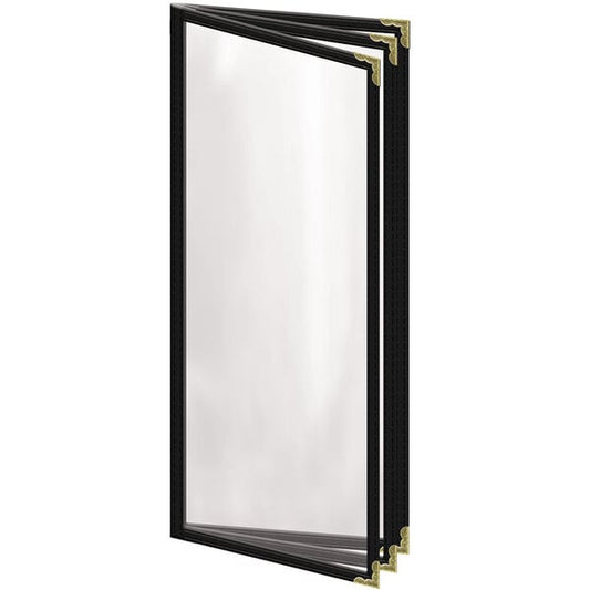 H. Menu Cover w/ Gold Decorative Corners and Gloss Finish – item 759TTB4AG41