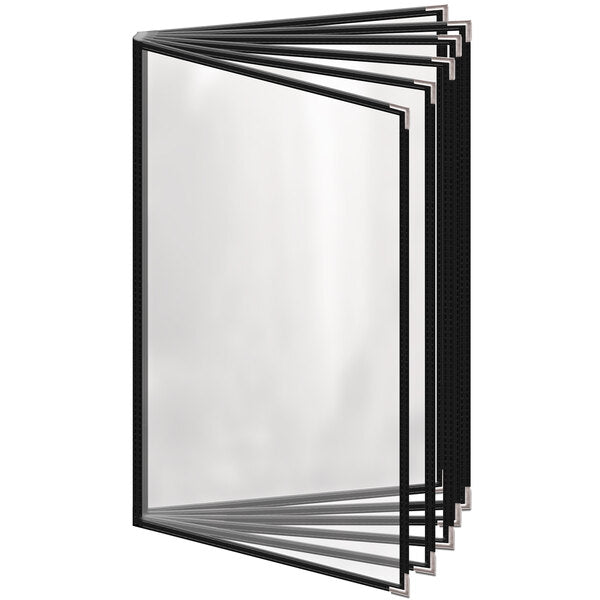 H. Menu Cover w/ Silver Smooth Corners and Gloss Finish – item 759T124DG84