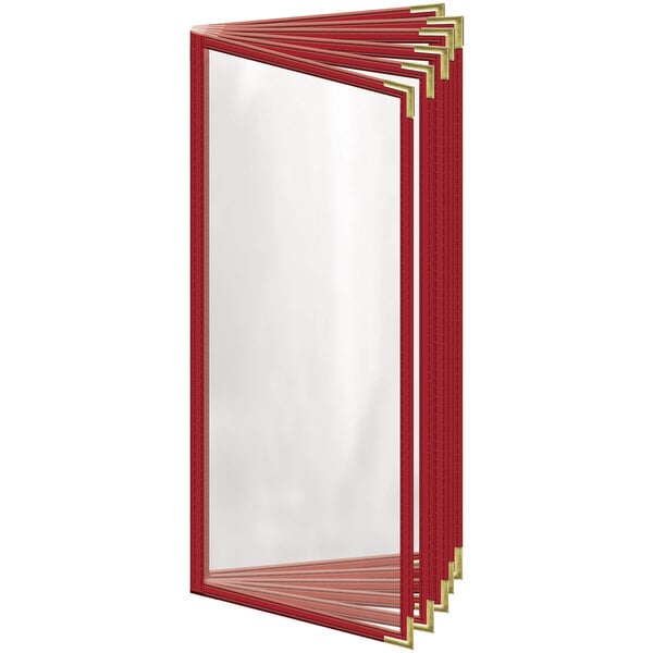 H. Menu Cover w/ Gold Smooth Corners and Gloss Finish – item 759T123CG41