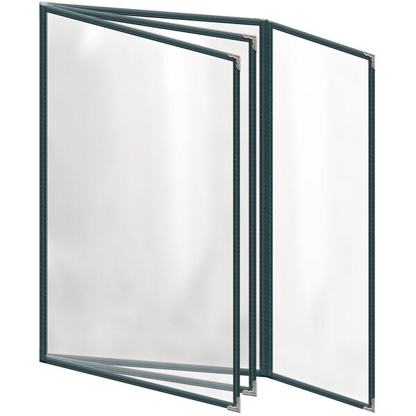 H. Menu Cover w/ Silver Decorative Corners and Gloss Finish – item 759TBQ6BG84