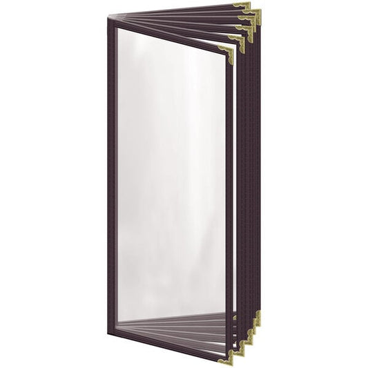 H. Menu Cover w/ Gold Decorative Corners and Gloss Finish – item 759T125AG41