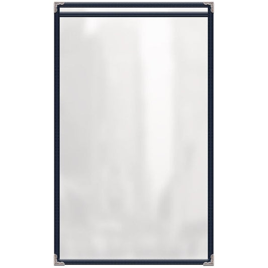 H. Menu Cover w/ Silver Decorative Corners and Gloss Finish – item 759TES7BG84