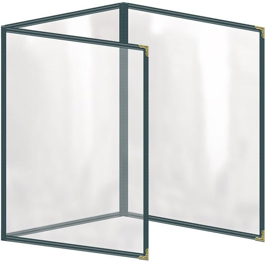 H. Menu Cover w/ Gold Decorative Corners and Gloss Finish – item 759TET6AG81