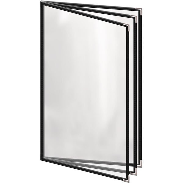 H. Menu Cover w/ Silver Smooth Corners and Gloss Finish – item 759TTB4DG84