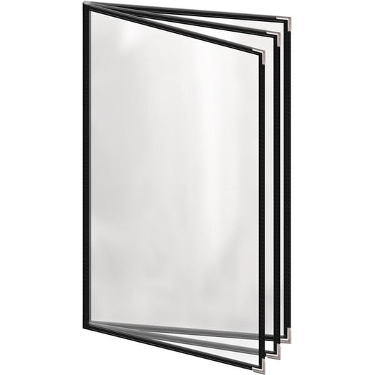 H. Menu Cover w/ Silver Smooth Corners and Gloss Finish – item 759TTB4DG84