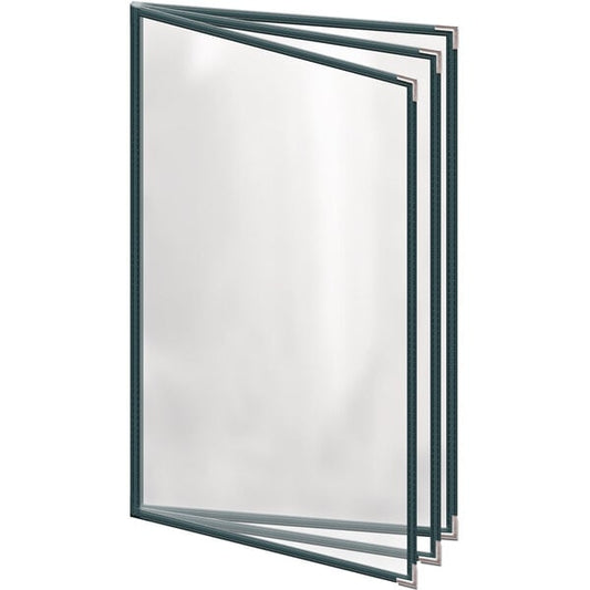 H. Menu Cover w/ Silver Smooth Corners and Gloss Finish – item 759TTB6DG84