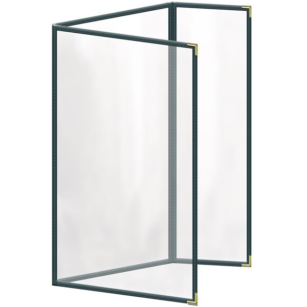 H. Menu Cover w/ Gold Smooth Corners and Glossy Finish – item 759TDQ6CG84