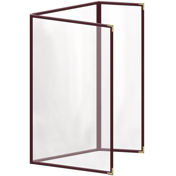 H. Menu Cover w/ Gold Smooth Corners and Glossy Finish – item 759TDQ8CG84